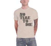 James Bond 007 T Shirt No Time to Die Movie Logo Nouveau Officiel Homme Natural Size M