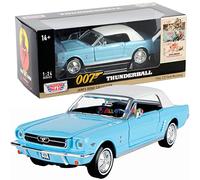 James Bond 1964 1/2 Ford Mustang 1/24 Modèle de voiture Thunderball Edition par Motormax 79855