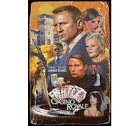 James Bond Casino Royale Étain rétro Signe Vintage Affiche Plaque Murale décor pour Bar café Jardin Chambre Bureau hôtel 20X30 cm