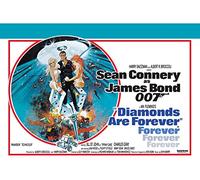 James Bond (Diamonds are Forever - Circle 85 x 120 cm Toile Imprimée