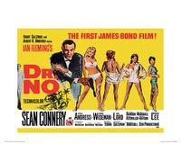 James Bond (Doctor No Jaune) Movie Poster Print