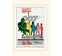 James Bond (Dr No One-Sheet 30 x 40 cm montée d'impression