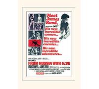 James Bond (from Russia with Love One-Sheet 30 x 40 cm Montée d'impression