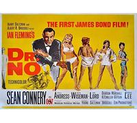 James Bond Plaque murale en métal avec inscription « Dr No Sean Connery »