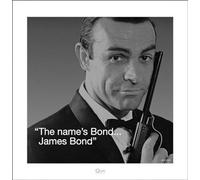 James Bond PPR45223 Toile Imprimée, Multicolore, 40 x 40 cm