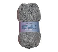 James Brett 8452 Pelote de laine à tricoter double 100% acrylique Gris clair 100 g