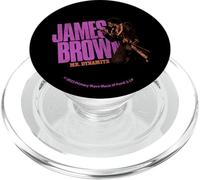James Brown Mr Dynamite Logo Violet PopSockets PopGrip pour MagSafe