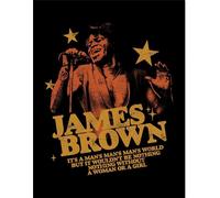 James Brown - Poster encadré "Man's World" PM11367 (40 cm x 30 cm) (Noir/Doré)