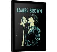 James Brown - Poster encadré "Sing" PM11496 (40 cm x 30 cm) (Noir)