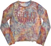 James Brown - Top court "Funky" pour femme manches longues RO10820 (XS) (Bleu clair)