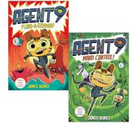 James Burks Agent 9 Series 2 Books Collection Set (Flood-a-geddon & Mind Control)