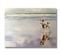 James Coates - Affiche murale Jack Russell Chien sur la plage 40,6 x 30,5 cm (A3)