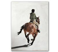 James Coates - Affiche murale représentant un cavalier de cheval 40,6 x 30,5 cm (A3)