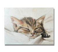 James Coates - Poster mural imprimé chat endormi 40,6 x 30,5 cm (A3)