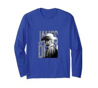 James Dean_001 Manche Longue, Unisexe pour Adultes, Bleu Royal, L