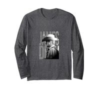 James Dean_001 Manche Longue, Unisexe pour Adultes, Chiné Foncé, L