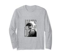 James Dean_001 Manche Longue, Unisexe pour Adultes, Gris Chiné, L