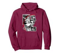 James Dean_007 Sweat à Capuche, Unisexe pour Adultes, Marron, L