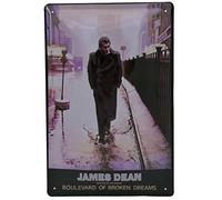 James Dean Plaque en métal gaufrée 30 x 20 cm
