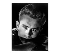 James Dean Poster 30 x 40 cm Noir Tableaux Décoration murale