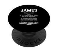 James Definition Funny Talented Great Cosplay James Jimmy PopSockets PopGrip Adhésif