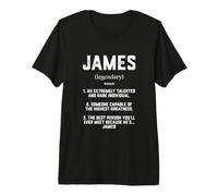 James Definition Funny Talented Great Cosplay James Jimmy T-Shirt Haut de Gamme