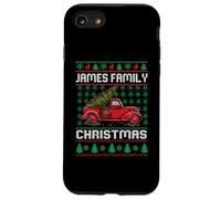 James Family Ugly Christmas Sweater Red Truck Funny Xmas Coque pour iPhone SE (2020) / 7/8