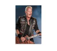 James Hetfield Autocollants muraux imperméables haute définition pour chambres/magasins, résistants à l'humidité et à la décoloration, emballage exquis, parfait pour offrir en cadeau, style sans cadre