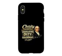 James Madison Charity Legislative Duty Citation Coque pour iPhone X/XS