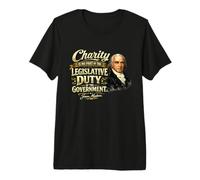 James Madison Charity Legislative Duty Citation T-Shirt Haut de Gamme