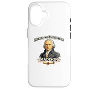 James Madison Père de la Constitution Père fondateur Coque pour iPhone 16