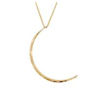 James Michelle Bijoux : collier Luna Moon pour femme - Imperméable, anti-ternissement, plaqué or 14 carats - Hypoallergénique, durable et mignon, parfait pour la plage, les mariages, les cadeaux de