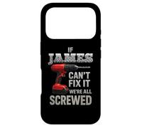 James Name If Can't Fix It Personal Husband Handy Man Manly Coque pour iPhone 17 Pro