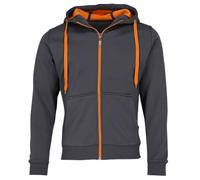 James & Nicholson Doubleface Sweat zippé pour homme carbon/orange m