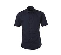 JAMES & NICHOLSON - Homme Chemise Classique Popeline avec Finition Easy Care (4XL, Marine)