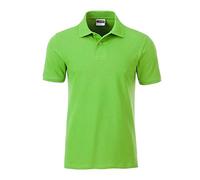 JAMES & NICHOLSON - Homme Polo Bio Coupe Classique (XL, Vert-Citron)