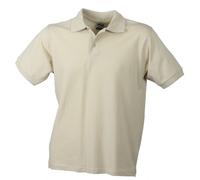 James & Nicholson Polo Classic - Polo Homme, Beige (Stone) - Large (Taille Fabricant: Large)