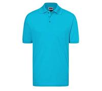 James & Nicholson Polo Classic - Polo Homme, Bleu (Turquoise) - Large (Taille Fabricant: Large)