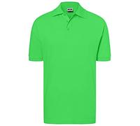 James & Nicholson Polo Classic - Polo Homme, Vert (Lime-Green) - Large (Taille Fabricant: Large)