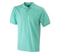 JAMES & NICHOLSON Polo piquée Manches Courtes (3XL, Menthe)