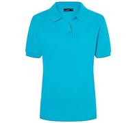 James & Nicholson Polo - Polo - Maternité Femme, Bleu (Turquoise) - Large (Taille Fabricant: Large)