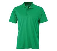 JAMES & NICHOLSON Polo Respirant Manches Courtes avec Traitement antibactérien Upgrade®-Silver (XXL, Vert Prairie)