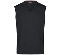 JAMES & NICHOLSON Pull Classique sans Manches en Coton pour Homme - XL - Noir