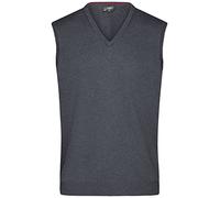 JAMES & NICHOLSON Pull Classique sans Manches en Coton pour Homme - XXL - Anthracite-Melange