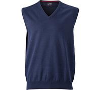 JAMES & NICHOLSON Pull sans Manches Classique en Coton (XL, Marine)