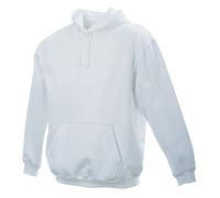 JAMES & NICHOLSON Sweat-Shirt a Capuche (M, Blanc)
