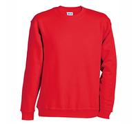 JAMES & NICHOLSON Sweat-Shirt Lourd (L, Rouge)
