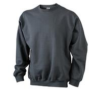 JAMES & NICHOLSON Sweat-Shirt Lourd (XL, Graphite)