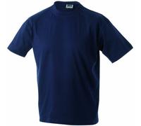 James & Nicholson T- Shirt Round Heavy ÜG, Bleu (Navy), (Taille Fabricant: XXXXX-Large) Homme