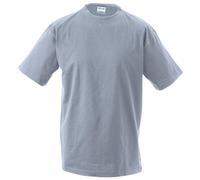 JAMES & NICHOLSON Tee-shirt manches courtes single-jersey (XXL, gris chiné)